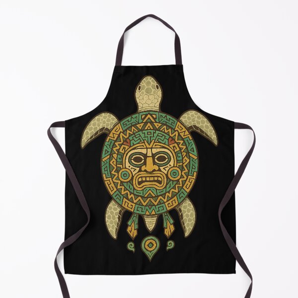 Item preview, Ancient Tribal Turtle Mask Mayan Sun Symbol designed and sold by AncientVibes.
