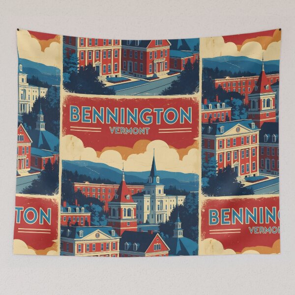 Item preview, Bennington Vermont 1950s USA Vintage Travel Tourism designed and sold by TravelersGems.