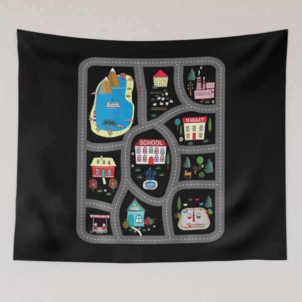 Item preview, Play Cars On Dad's Back Mat Road Car Race Track 	 		 designed and sold by gadjmodcpe28.