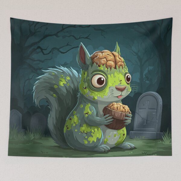Item preview, Zombie Squirrel – Scary Halloween Cartoon Design designed and sold by Meiersbeste.