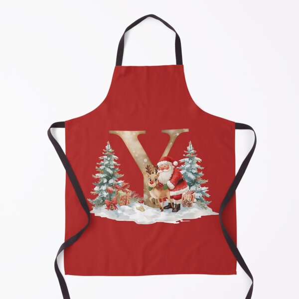 Item preview, Copy of Christmas Monogram Y – Santa and Reindeer Festive Holiday Alphabet Design designed and sold by AmenAlways.