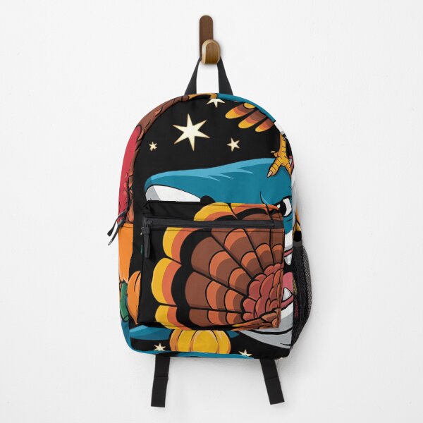 Item preview, Thanksgiving Turkey Riding Shark Funny designed and sold by DeadlockCrew.