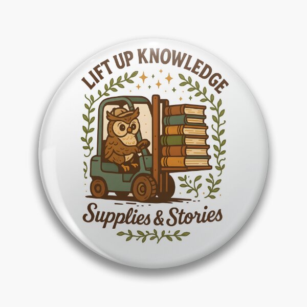Item preview, Lift Up Knowledge – Owl Forklift Operator Bookish T-Shirt designed and sold by ClinicalHubs.