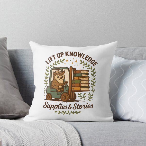 Item preview, Lift Up Knowledge – Owl Forklift Operator Bookish T-Shirt designed and sold by ClinicalHubs.