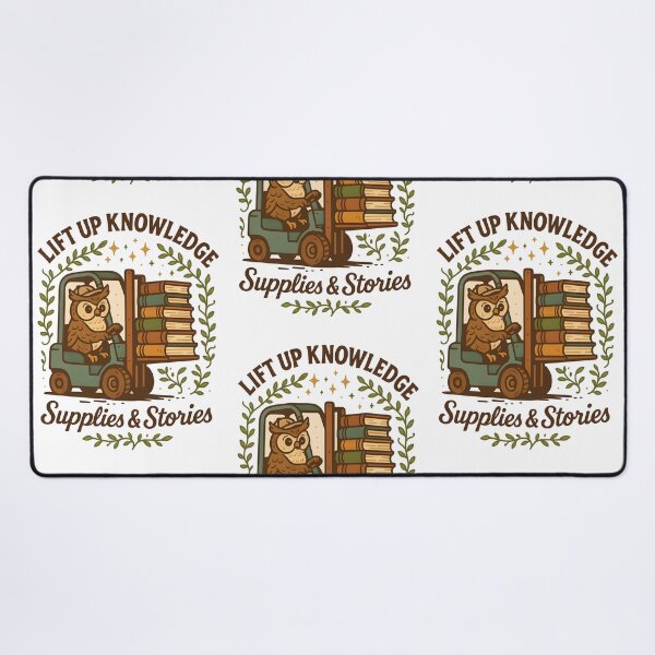 Item preview, Lift Up Knowledge – Owl Forklift Operator Bookish T-Shirt designed and sold by ClinicalHubs.