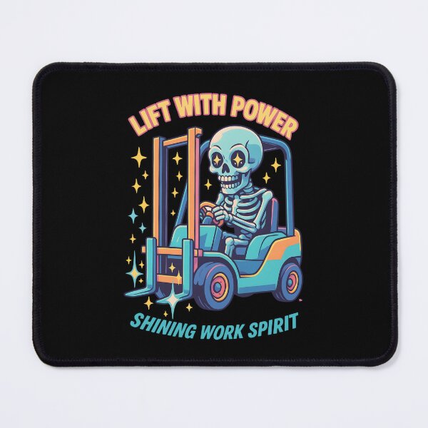 Item preview, Lift With Power – Anime Forklift Skeleton Design designed and sold by ClinicalHubs.