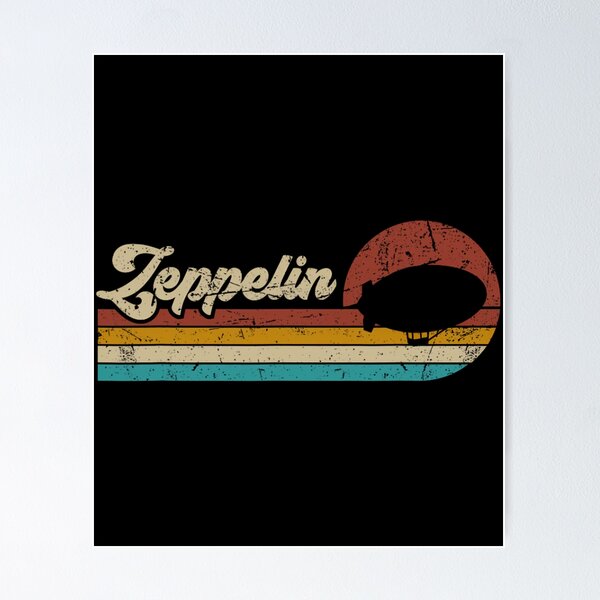 Item preview, Vintage Zeppelin Retro Sunset Funny Dirigible Airship 		 designed and sold by xdkjnmaug95.