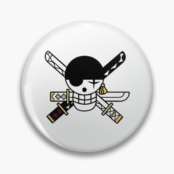 Item preview, Roronoa Zoro’s Blades Jolly Roger designed and sold by SacredRoses-Art.
