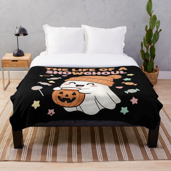 Item preview, The Life of a Showghoul Cute Ghost Halloween Candy Pumpkin Art designed and sold by ArtDesignTp.