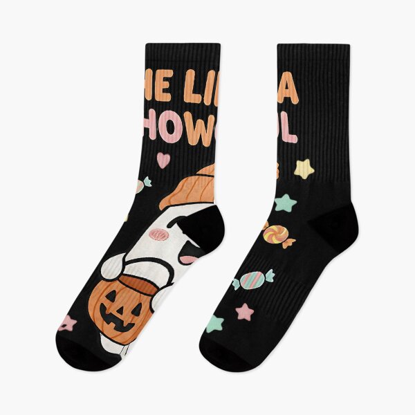 Item preview, The Life of a Showghoul Cute Ghost Halloween Candy Pumpkin Art designed and sold by ArtDesignTp.