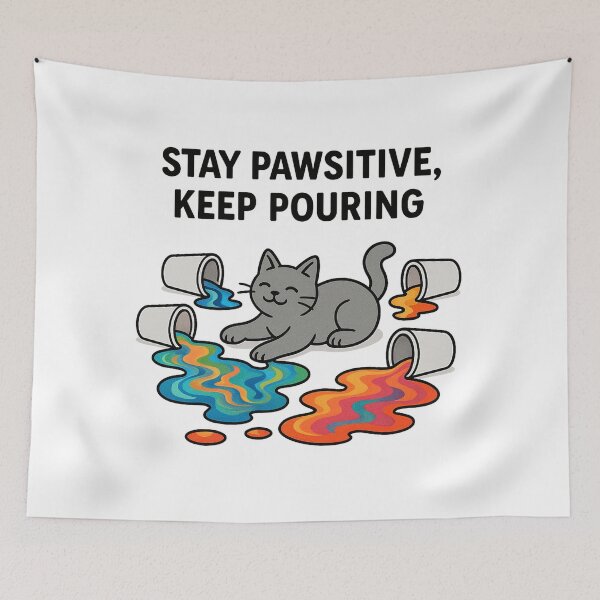 Item preview, Stay Pawsitive designed and sold by PourtionOfArt.