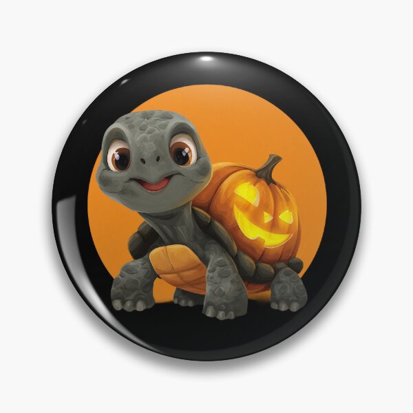 Artikelvorschau, Halloween Schildkröte – Süße Cartoon Schildkröte mit Kürbis entworfen und verkauft von Meiersbeste.