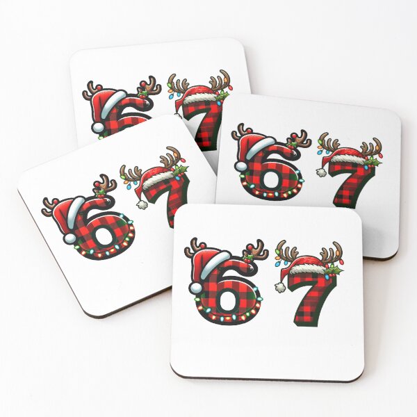 Item preview, Funny 67 Xmas Six Seven Meme Brainrot Christmas Pajamas designed and sold by ZANNIX.