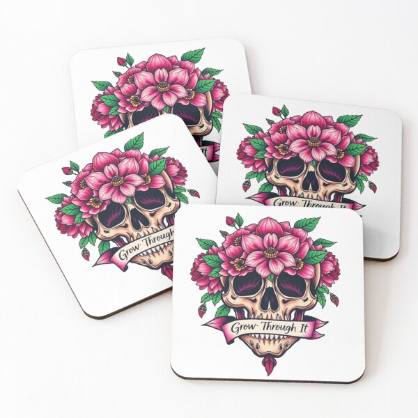 Item preview, Skull with Flowers Grow Through It designed and sold by NexaSpire.