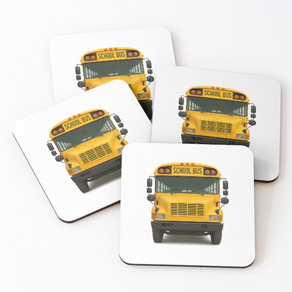 Item preview, Yellow school bus front view with text space, isolated on transparent background, AI generated designed and sold by dvoevnore.