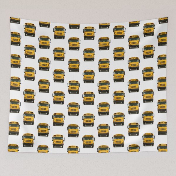 Item preview, Yellow school bus front view with text space, isolated on transparent background, AI generated designed and sold by dvoevnore.