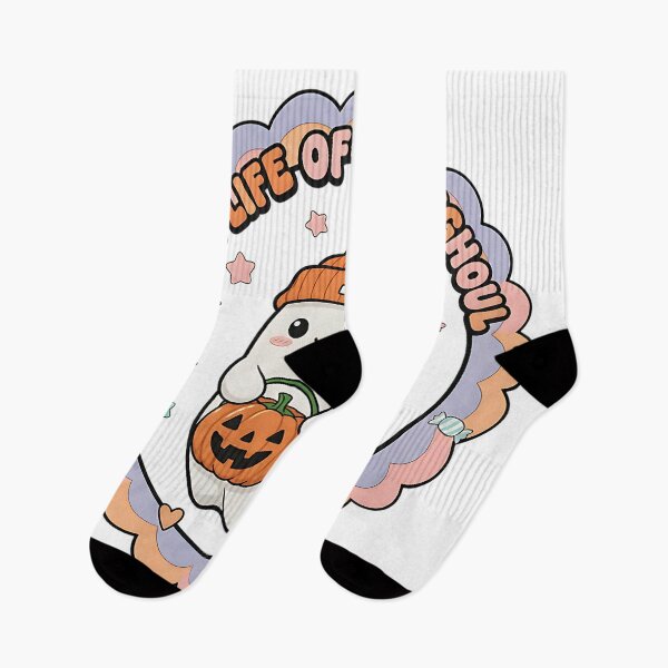 Item preview, The Life of a Showghoul Cute Ghost Halloween Candy Pumpkin Art designed and sold by ArtDesignTp.