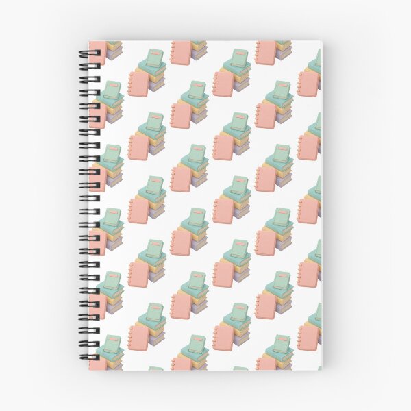 Item preview, Stack of pastel-colored notebooks and books for back to school, AI generated designed and sold by dvoevnore.