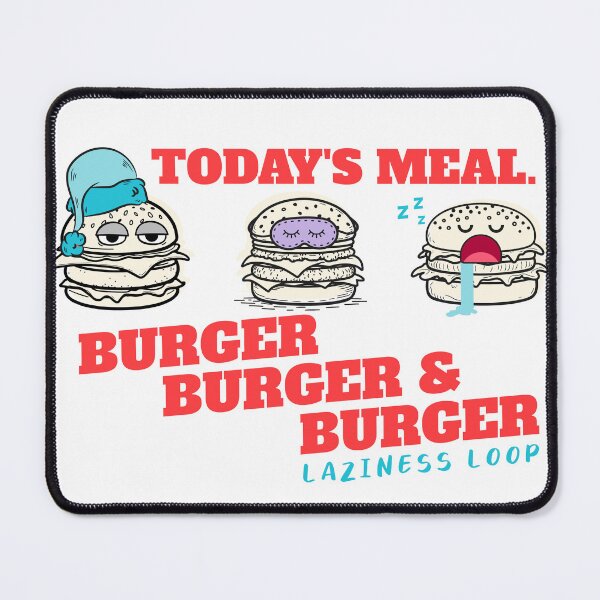 Item preview, Funny Burger Shirt Lazy Food Loop designed and sold by heyyoyeah63.