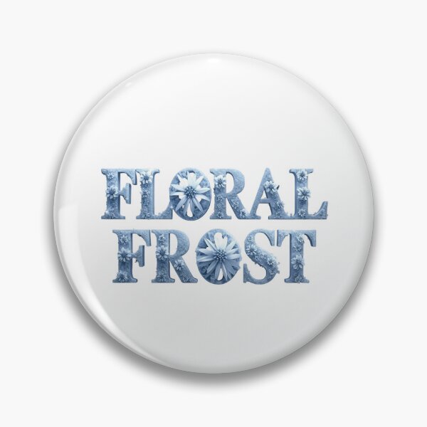 Item preview, Floral Frost - Icy Winter Typography Design designed and sold by SaadArtCo.