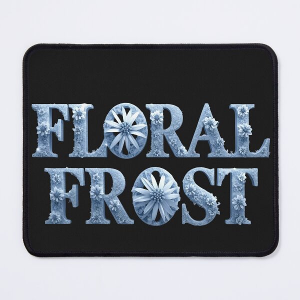 Item preview, Floral Frost - Icy Winter Typography Design designed and sold by SaadArtCo.