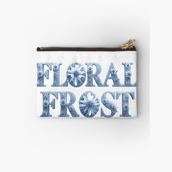 Item preview, Floral Frost - Icy Winter Typography Design designed and sold by SaadArtCo.