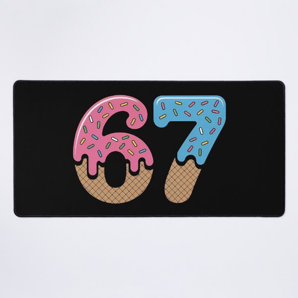 Item preview, 67 Ice Cream Drip Meme Six Seven Gen Alpha Slang, Ice Cream Sprinkles Number 67 designed and sold by BLZART.