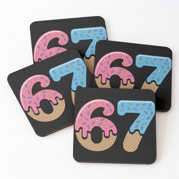 Item preview, 67 Ice Cream Drip Meme Six Seven Gen Alpha Slang, Ice Cream Sprinkles Number 67 designed and sold by BLZART.