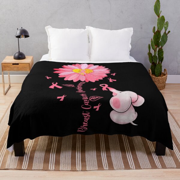 Item preview, Sunflower Pink Ribbon Elephant Breast Cancer Awareness Month designed and sold by ayvypauu48.