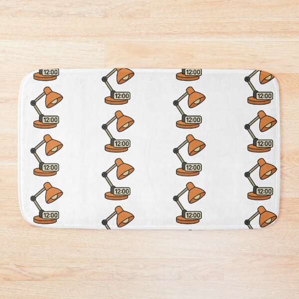Item preview, Orange desk lamp illustration with time display, isolated png, back to school, AI generated designed and sold by dvoevnore.