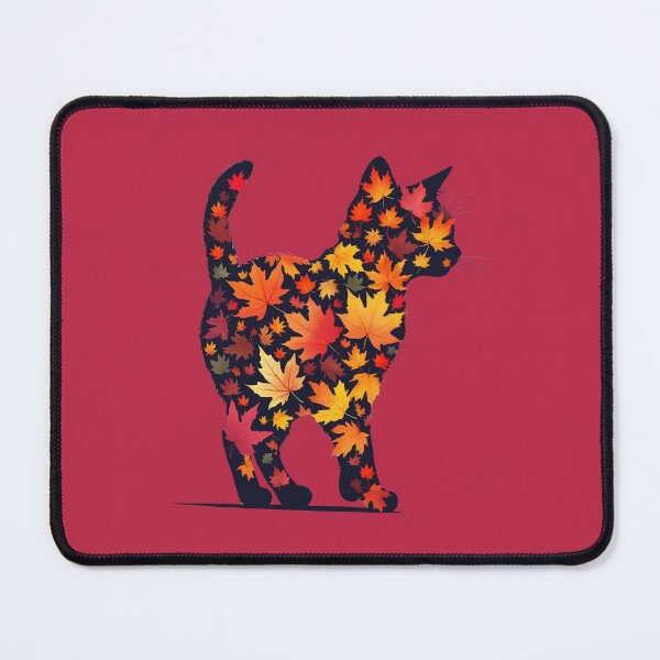 Item preview, Autumn Leaves Cat Silhouette designed and sold by 0606PM.