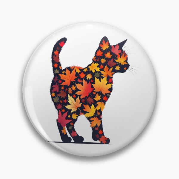 Item preview, Autumn Leaves Cat Silhouette designed and sold by 0606PM.