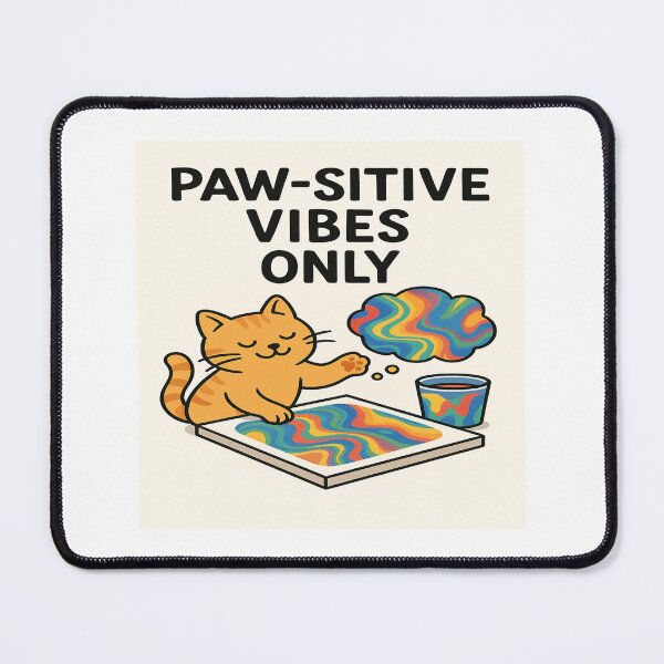 Item preview, Pawsitive vibes only designed and sold by PourtionOfArt.