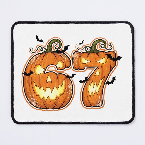 Item preview, Halloween 67 Number Pumpkin Spooky Ghost Spider Bat Design designed and sold by ArtDesignTp.