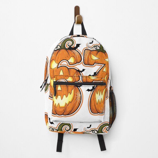 Item preview, Halloween 67 Number Pumpkin Spooky Ghost Spider Bat Design designed and sold by ArtDesignTp.