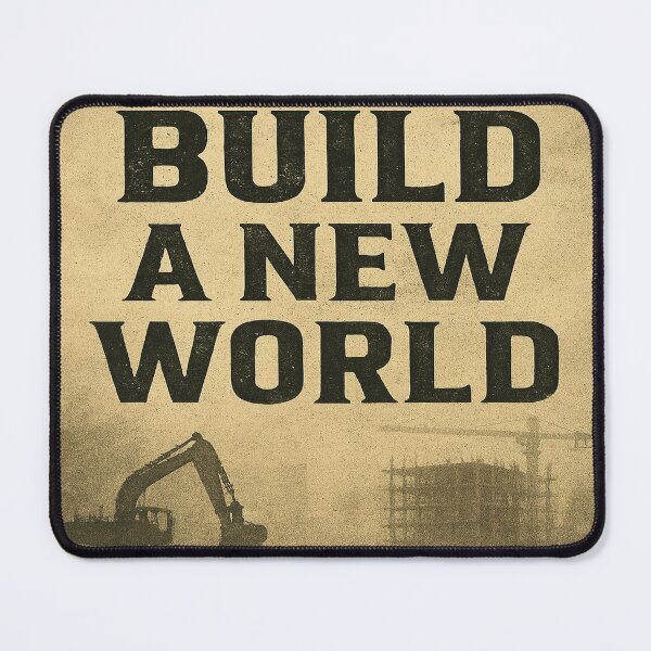 Item preview, Build a New World – Foggy Construction Site Design designed and sold by ZeMa-JA.