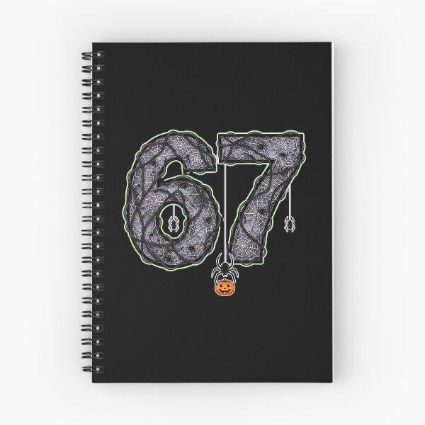 Item preview, Halloween 67 Number Spider Web Creepy Pumpkin Bat Design designed and sold by ArtDesignTp.