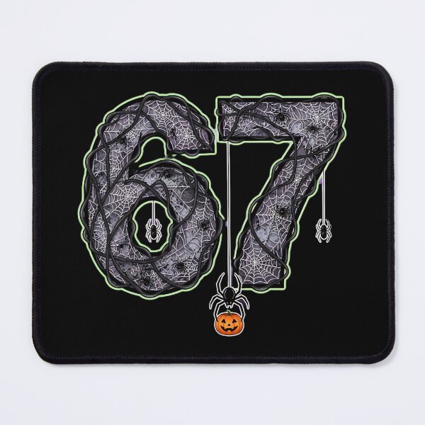 Item preview, Halloween 67 Number Spider Web Creepy Pumpkin Bat Design designed and sold by ArtDesignTp.