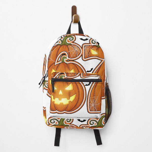 Item preview, Halloween 67 Number Pumpkin Jack O Lantern Spooky Bat Design designed and sold by ArtDesignTp.