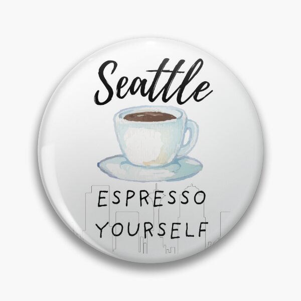 Item preview, Seattle– Espresso Yourself Tee designed and sold by GiggleDesign.