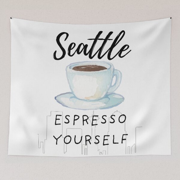 Item preview, Seattle– Espresso Yourself Tee designed and sold by GiggleDesign.