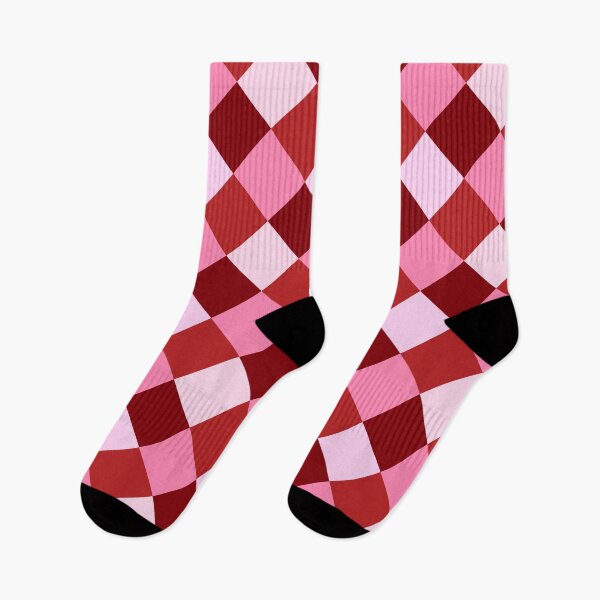 Item preview, Pink and Red Diamond Check Pattern designed and sold by OneThreeSix.