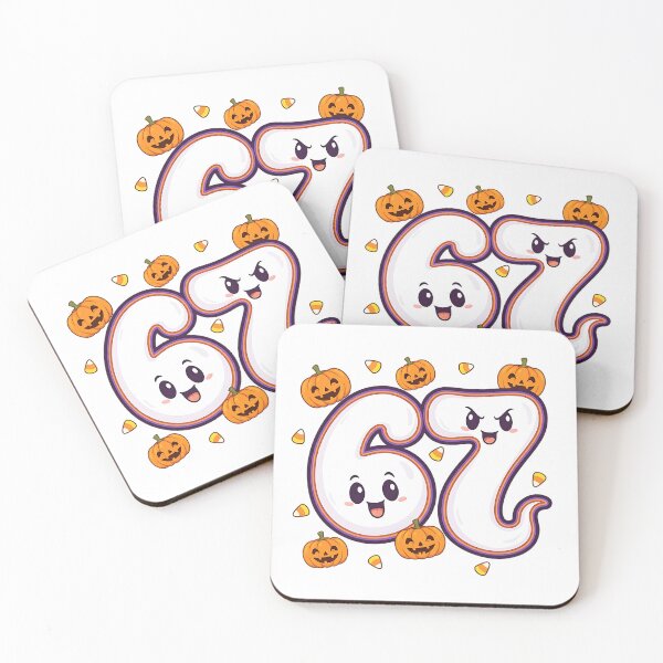 Item preview, Halloween 67 Number Cute Cartoon Pumpkin Candy Design designed and sold by ArtDesignTp.