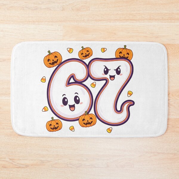 Item preview, Halloween 67 Number Cute Cartoon Pumpkin Candy Design designed and sold by ArtDesignTp.
