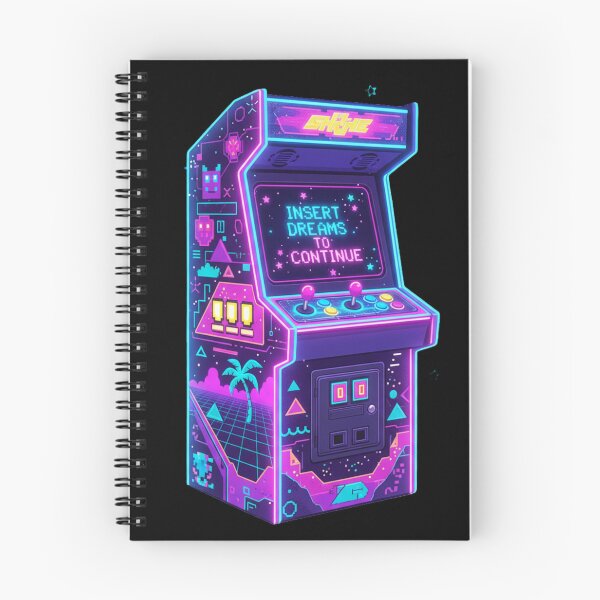 Item preview, Retro Arcade Machine Synthwave – “Insert Dreams to Continue” Neon Vaporwave Design designed and sold by Lucorr.