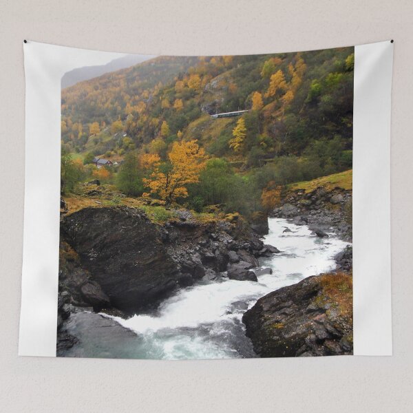Item preview, Waterfall Flamsdalen Valley Flam Norway Scandinavia designed and sold by AndyEvansPhotos.