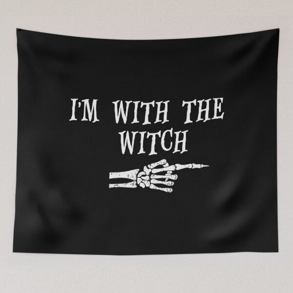 Item preview, I'm with the Witch Tee Funny Halloween His and Her Outfit 		 designed and sold by numtctwti51.