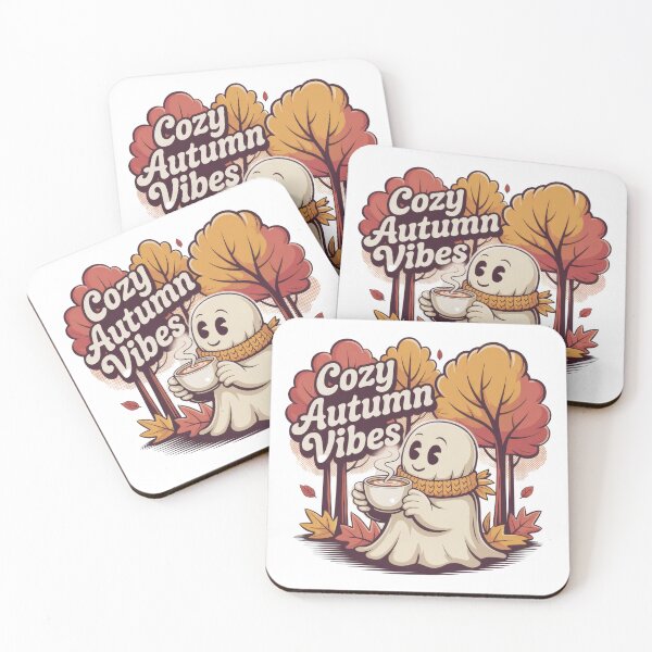 Item preview, Your New Favorite: Cozy Ghost Sipping Pumpkin Spice Latte | Autumn Forest Tee designed and sold by Clothesbest.
