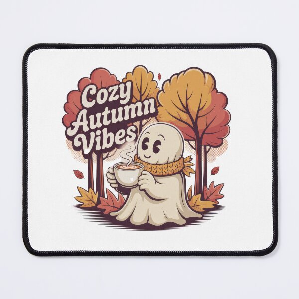Item preview, Your New Favorite: Cozy Ghost Sipping Pumpkin Spice Latte | Autumn Forest Tee designed and sold by Clothesbest.