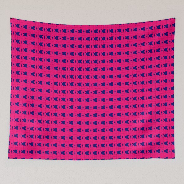 Item preview, Pink-Black on Purple - Right Facing Square Knot designed and sold by Kate Anderson Art.